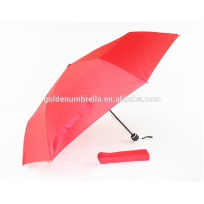 High quality safety windproof 21inch 3 folding umbrellas