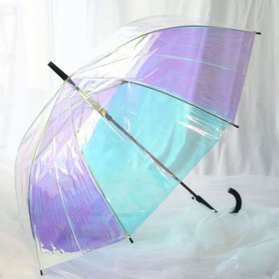 TPU colourful transparent rainbow film umbrella