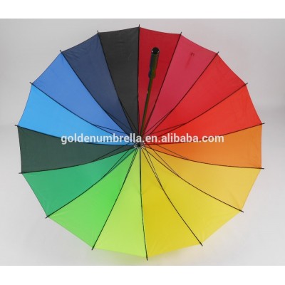 colorful rainbow straight umbrella