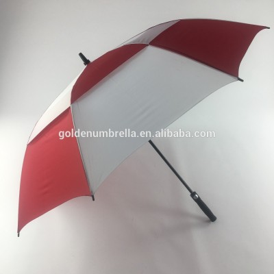 30 inch custom logo print big double layer umbrella windproof golf umbrella